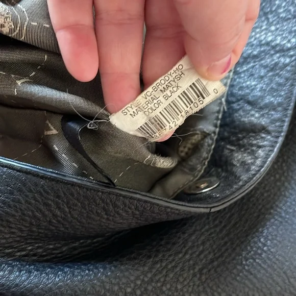 Vince camuto brody leather black handbag purse - Picture 8 of 10